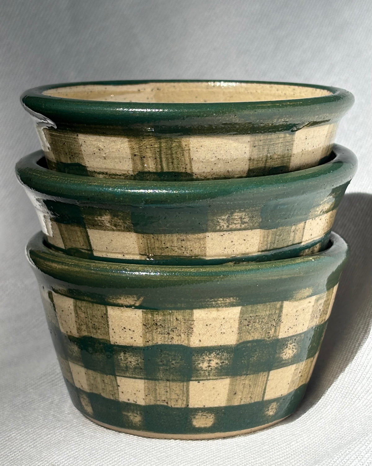 Gingham Ramekin